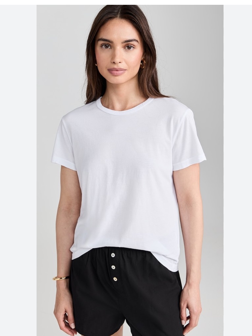Mother The Lil Goodie Classic Women's Crewneck Tshirt - White Size Xs Nwot $95